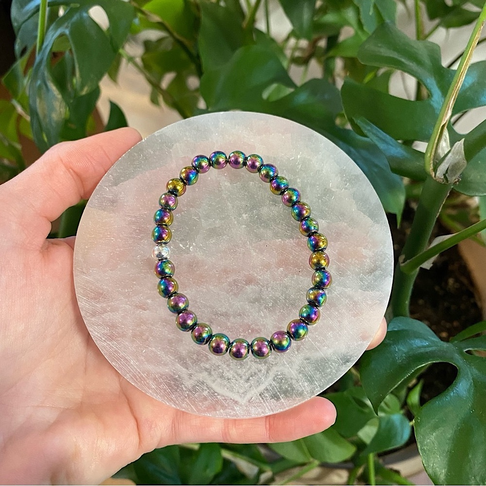 Rainbow Hematite Healing Bracelet